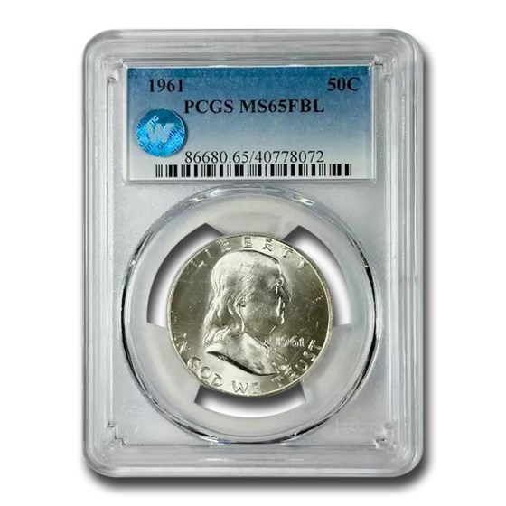 1961 Franklin Half Dollar MS-65 PCGS (FBL) 1961 Franklin Half Dollar MS-65 PCGS (FBL)